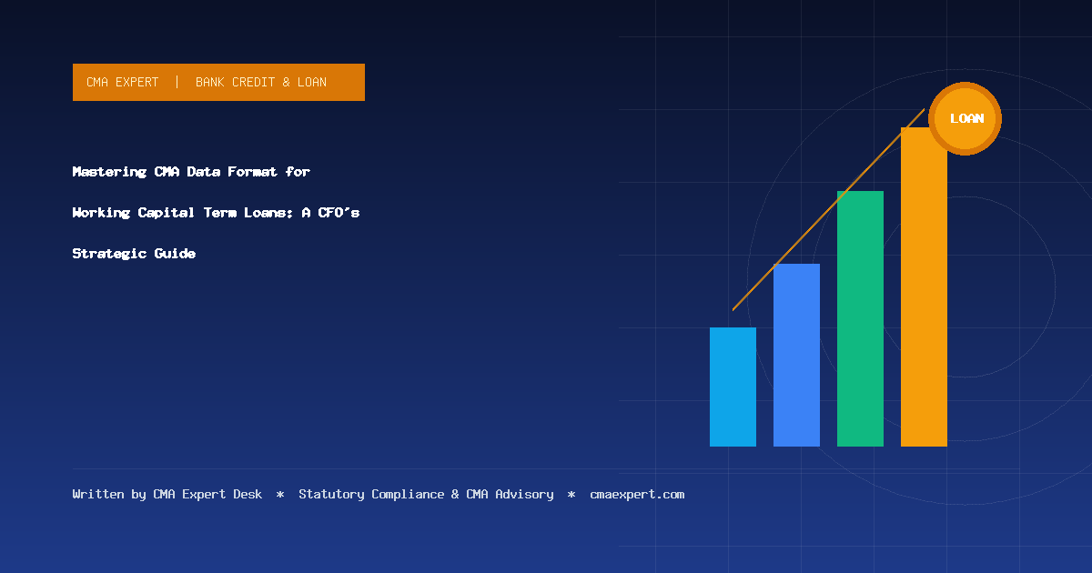 Mastering CMA Data Format for Working Capital Term Loans: A CFO's Strategic Guide